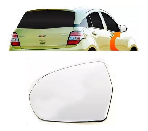 Vidrio Espejo Retrovisor P/ Chevrolet Agile 2009 A 2017 Izq