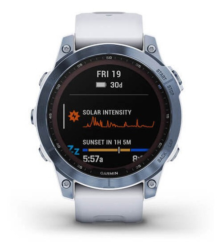 Reloj Smartwatch Fenix 7 Zafiro Solar Titanio Dlc Garmin Ski