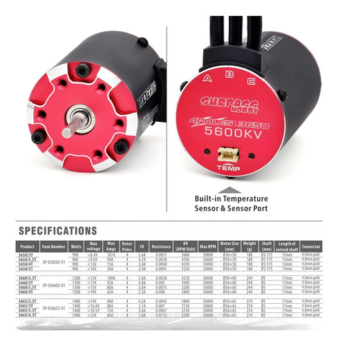 Superpass Hobby Impermeable Kv Motor Sin Escobillas Y Combo