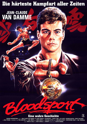 Posters Bloodsport Cine Van Damme Afiches Peliculas 90x60 Cm