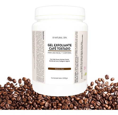 Gel Exfoliante De Café Tostado Anti-celulitis 1 Kilo