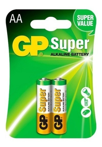 Pila Batería Aa Alcalina Gp Doble A Gp Super Alkaline