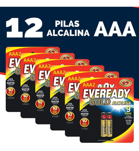 Pila Alcalina Aaa X 12 Uds. Pila Aaa Alcalina