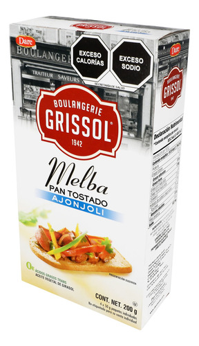 Pan Tostado Dare Melba Con Ajonjoli 200g