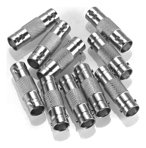 Warmstor 10 Pcs Bnc Hembra A Bnc Hembra Conector Recto De Ad