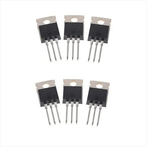 Pack 6 Transistores Mosfet Irfz44n, 49a, 55v, 250w, Canal N