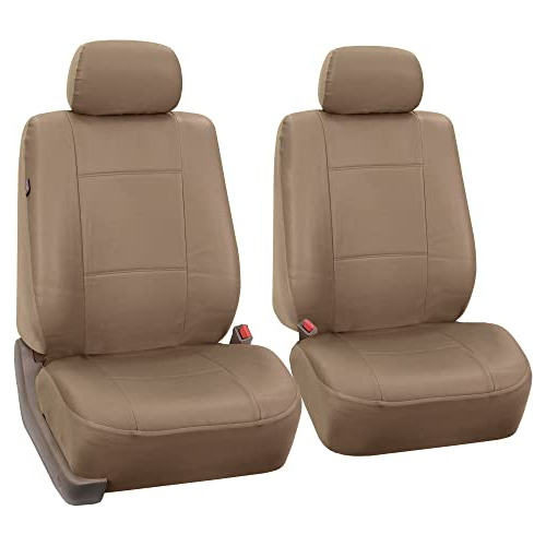 Fundas De Asiento Delantero De Color Beige, De Sintéti...