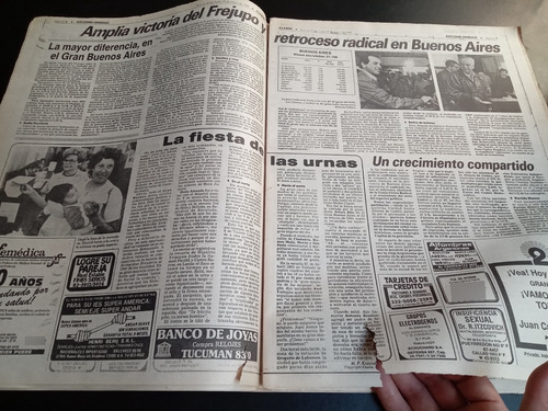 Diario Clarín Menem Presidente 15 Mayo 1989 (Usado)
