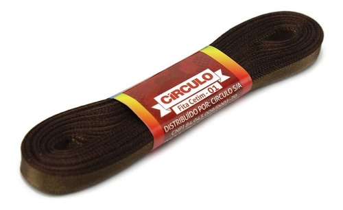 Fita De Cetim N01 10m - Círculo Cor 601-chocolate