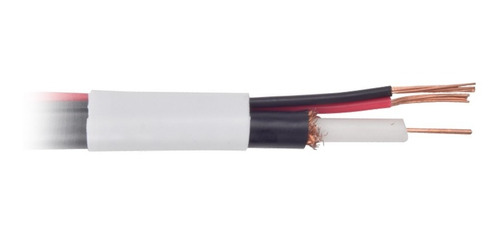Cable Coaxial Rg59 152m 95% Cobre 2 Conductores Blanco