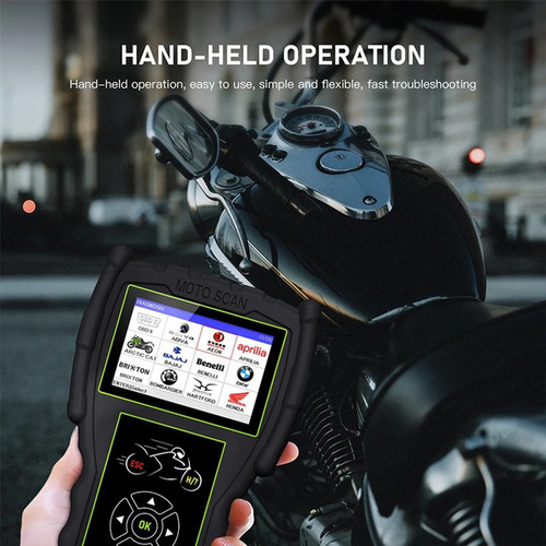 Scanner De Teste Diagnóstico Código Obd2 Motocicleta M100pro