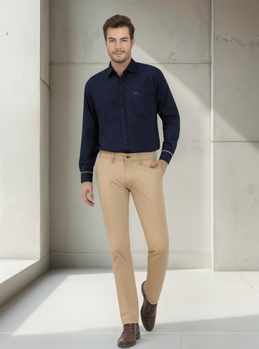 Pantalón Lee Casual 112358633 Kakhi Resorte Interno