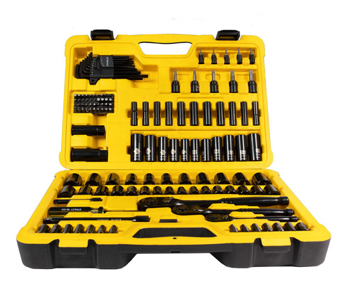 Set Mecánico 150 Pzas 1/4', 1/2', 3/8' Stanley Stmt75071-la