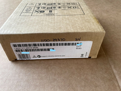 2021 New Sealed Siemens 6es7 317-2ak14-0ab0 Simatic S7-3 Ggq