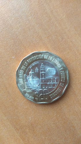 Moneda Conmemorativa De 500 De La Fundación De  Veracruz