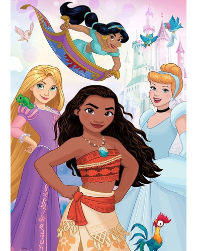 Imagen 3 de 6 de Puzzle Rompecabeza Disney Princesas Prime 3d 200 Piezas