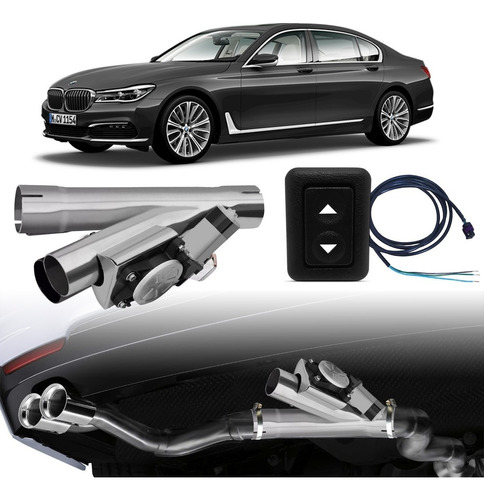 Difusor Escapamento Universal Inox Botão Bmw 750