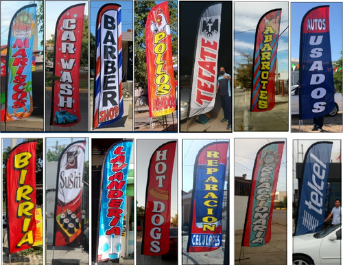 Reparación Computadoras Bandera Publicitaria Con Estructura