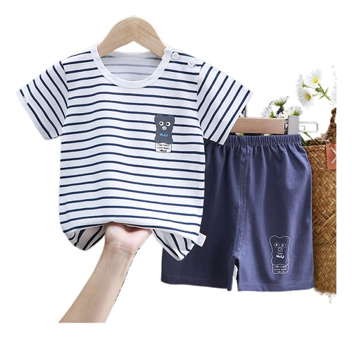 Conjunto De Ropa De Bebé Unisex Con Mangas Cortas
