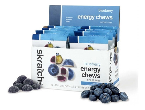 Gomitas Energéticas Deporte Skratch Labs Blueberry (caja/10)