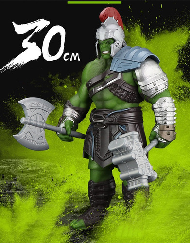 Thor Ragnarok Hulk 30 Cm Con Accesorios Calidad Premium
