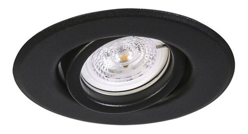 Spot Aro De Embutir Negro Led 7w Alta Potencia Puraluz