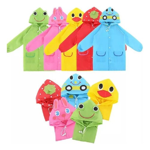 Poncho Impermeable Para Niños 