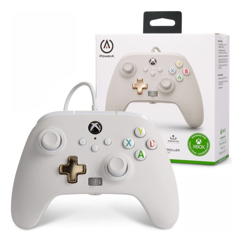 Joystick Xbox Powera Cableado Blanco - Mini Isamilma