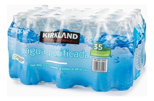 Agua Purificada 35 Botellas De 500 Ml Kirkland Signature 