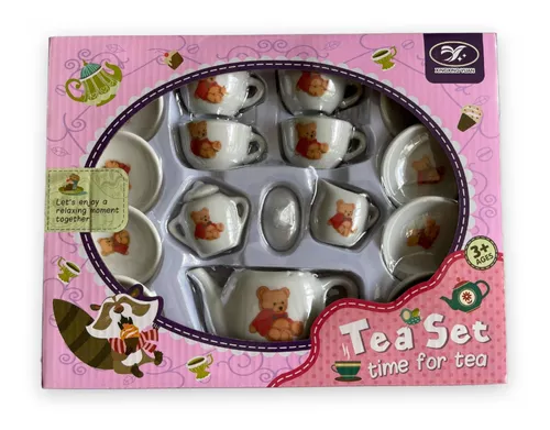 Juego De Té Para Niña Juguete 10 Piezas Simil Porcelana