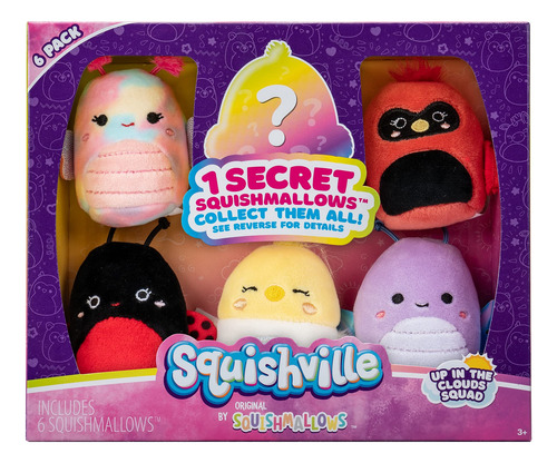 Peluches Squishmallows Up In The Clouds 2 Pulgadas 6 Unidade
