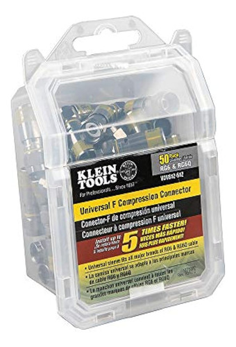 Klein Tools Vdv812-612 Conector De Compresión Universal F, R