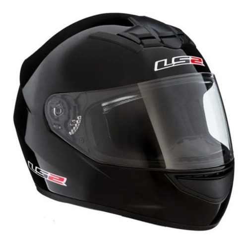 Casco Integral Ls2 Ff352 Single Mono/ Negro Brillo