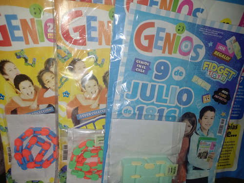 Fidget Toys Con Revista Genios, Hay Varios Numeros