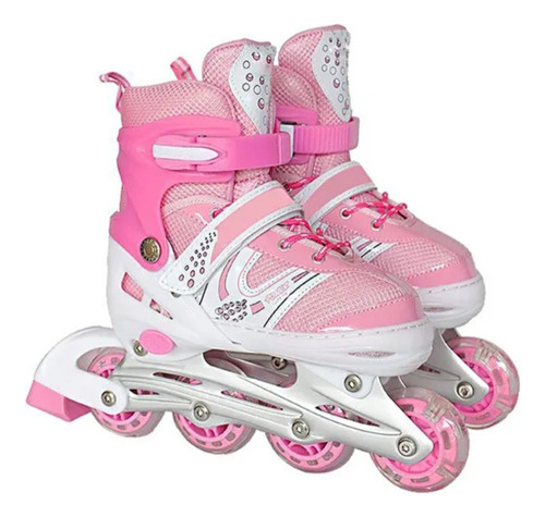 Patines Lineales Rosa Talla M