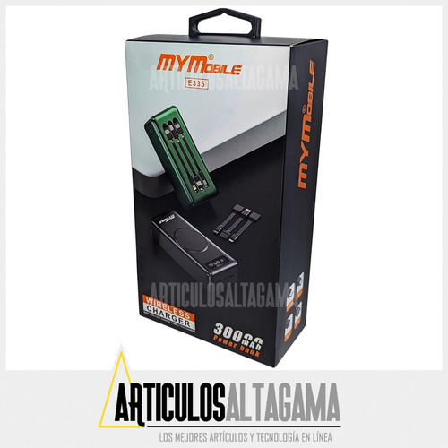 Imagen 5 de 5 de Power Bank Cargador Portatil 30000 Mah Carga Inalambrica Led