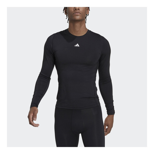 Imagen 5 de 10 de Remera Manga Larga De Entrenamiento Techfit Hk2336 adidas