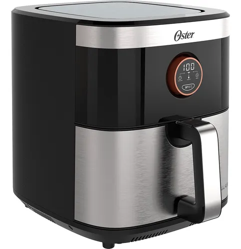 Fritadeira Air Fryer Sem Óleo Ofrt660 Preta/inox Oster 4,8l Cor Preto