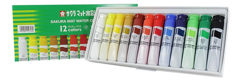 Acuarelas Semi-transparentes Sakura En Set  12 Colores 12ml