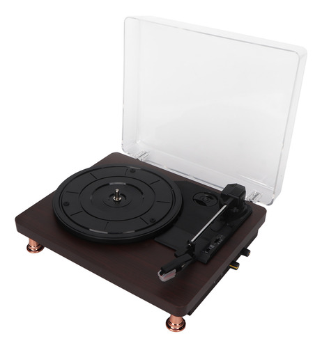 Reproductor De Discos Retro Portátil De Vinilo Hifi De 3 Vel