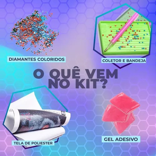 T Quadro Decorativo Diy Animal Cachorro Fofinho Diamantes