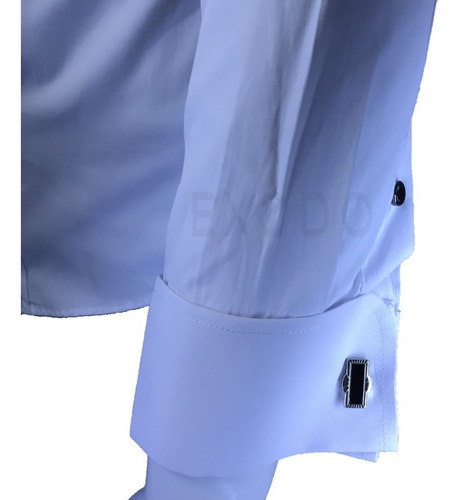 Imagen 4 de 4 de Camisa Blanca Para Colleras Hombre, Diseño Envió Gratis