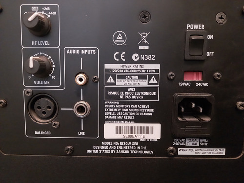 Monitor De Estudio Samson Resolv Se 8 (Usado)