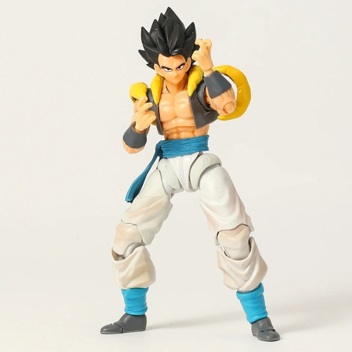 Imagen 5 de 7 de Figura De Shf Gogeta Dragon Ball Z De Pelo Azul, Juguetes Go
