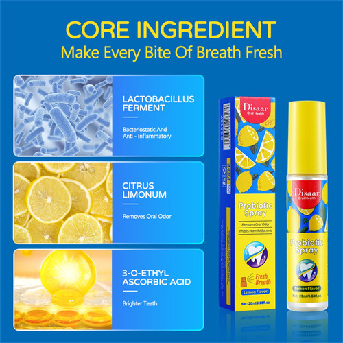 Spray Oral O Lemon Para Eliminar El Mal Aliento (limpieza Bu