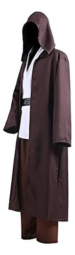 Aliziway Unisex Túnica Jedi Disfraz Obi Wan Kenobi Halloween