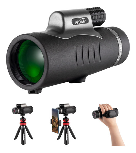 Aircover Telescopio Monocular Hd De 10 X 42 Pulgadas, Prisma