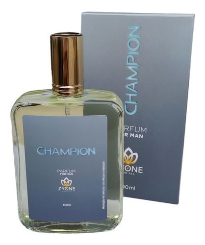 Perfume Masculino Zyone Champion 100ml Edp Eau De Parfum Alta Fixação Perfeito Para Trabalho Festas Sair Conquista Shows Volume Da Unidade 100 Ml