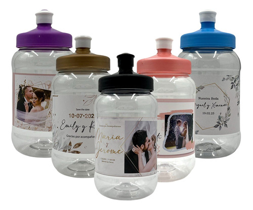 Recuerdos Boda 500 Ml Cilindros Personalizados Chupon X 150