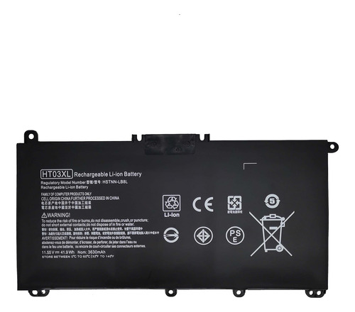 Genérica Pila-bateria Para Hp X360 15-da0009la Db8r Ht03xl